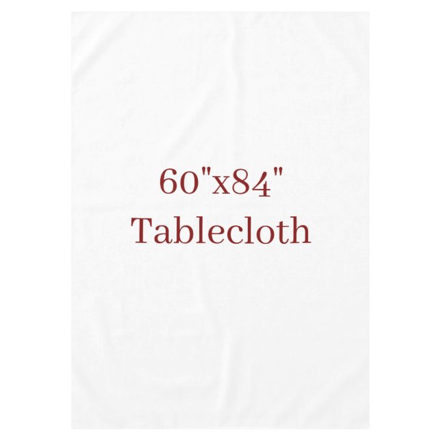 60"x84" Custom Cotton Tablecloth (Front)