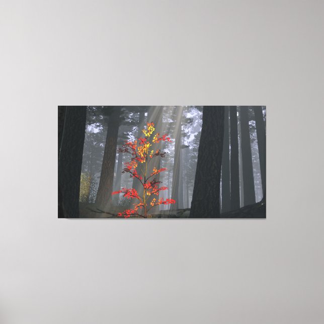 60" x 40" canvas art with "Fledgling" image (Front)