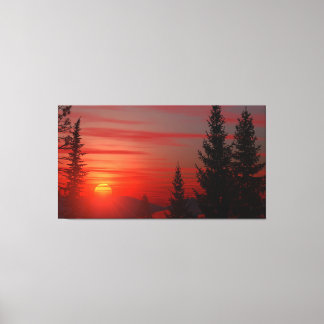 60" x 40" Canvas Art with "Rising Sun" image