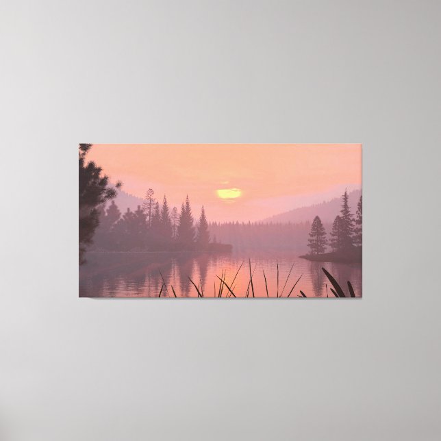 60" x 40" Canvas Art with "Sunrise" image (Front)