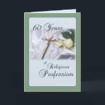 60 Year Anniversary for Nun, Religious Profession Card<br><div class="desc">This is a beautiful card to send blessing to a nun who is celebrating her 60th anniversary of religious profession.</div>