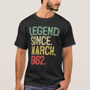 60 Year Old Bday Men 60Th Birthday Legend Since Ma T-Shirt