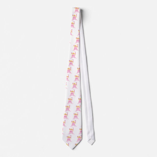 60 Year Old Birthday Cake Tie (Front)