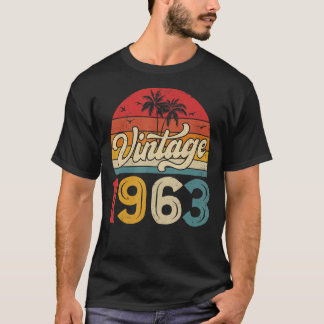 60 Year Old Vintage 1963   60th Birthday   T-Shirt