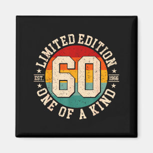 60 year old vintage 1966 limited edition 60th magnet