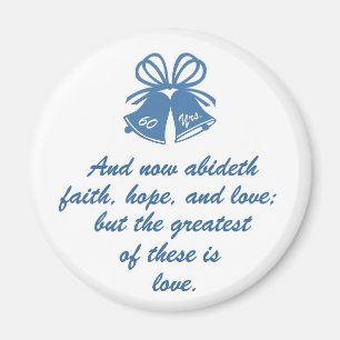 60 Year Wedding Anniversary Magnet