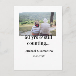 60 years anniversary still counting photo name dat postcard