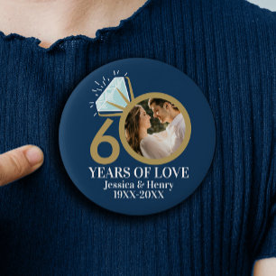60 years diamond anniversary ring photo 1 inch round button