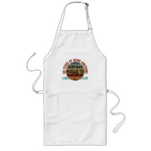 60 years of being awesome long apron