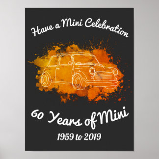 60 Years of Mini 1959 to 2019 Poster