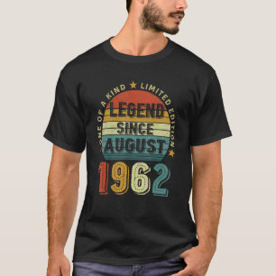 60 Years Old 60th Birthday Legend Since August 19 T-Shirt