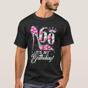 60 Years Old It's My 60Th Birthday Funny Pink Diam T-Shirt
