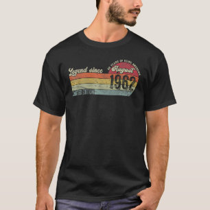 60 Years Old  Vintage Since August 1962 60th Birth T-Shirt