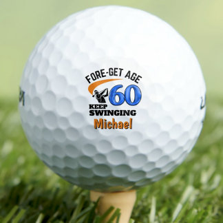60e anniversaire balles de golf 60 ans drôle cadea
