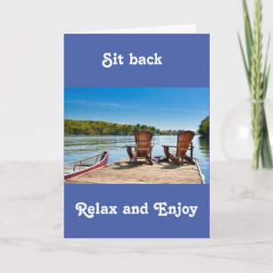 **60e ANNIVERSAIRE** Carte STYLE LAC