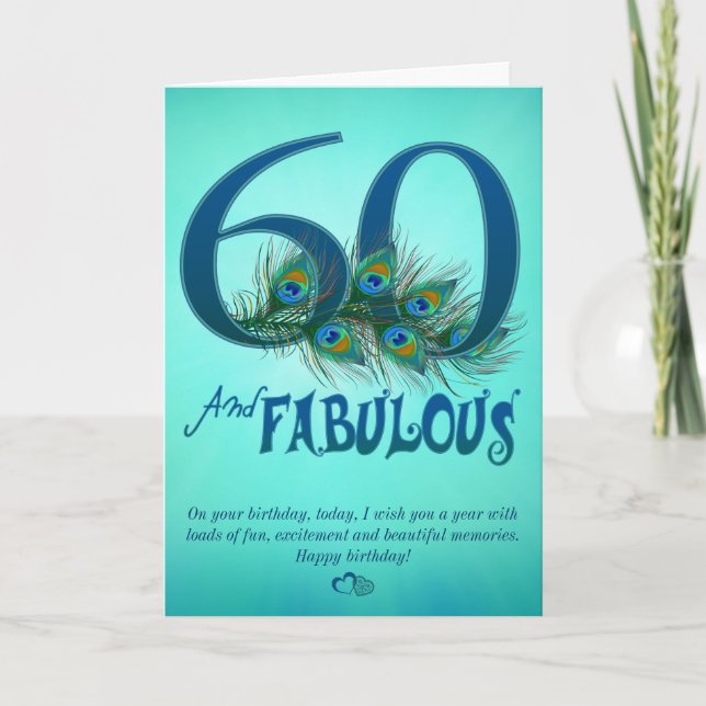60e anniversaire Cartes modèles (Devant)