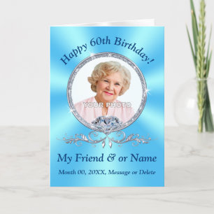 60e anniversaire Cartes pour une amie ou une famil