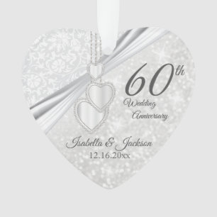 60e anniversaire de Mariage de diamant Keepsaké