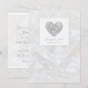 60e anniversaire de Mariage Diamond invitation coe