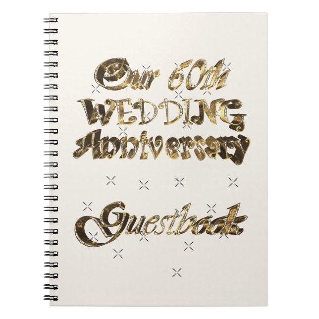 60e anniversaire de Mariage Livre d'or blanc (Devant)