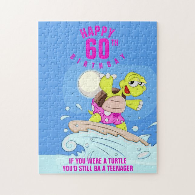 60e Anniversaire drôle citation Jigsaw Puzzle (Vertical)