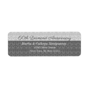 60e Anniversaire du diamant Damask Adresse