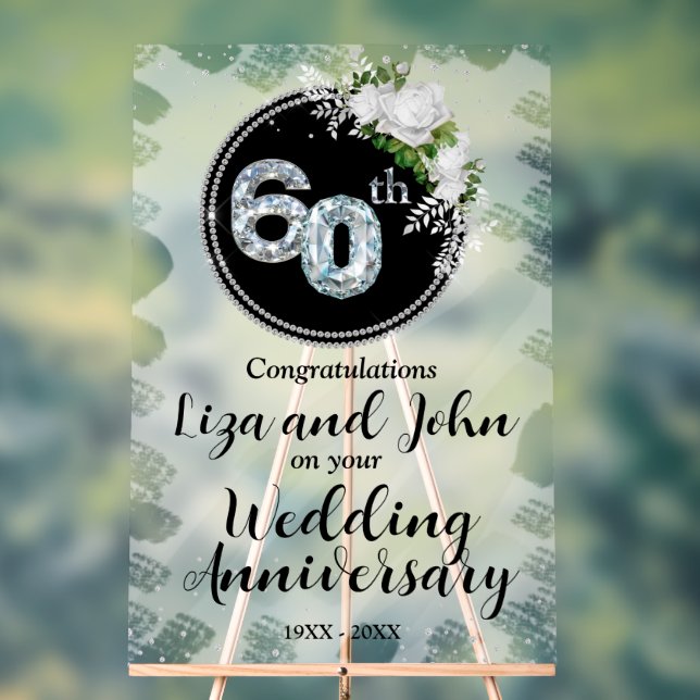 60e anniversaire du Mariage Diamond (Neutre)
