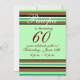 60e anniversaire Invitation