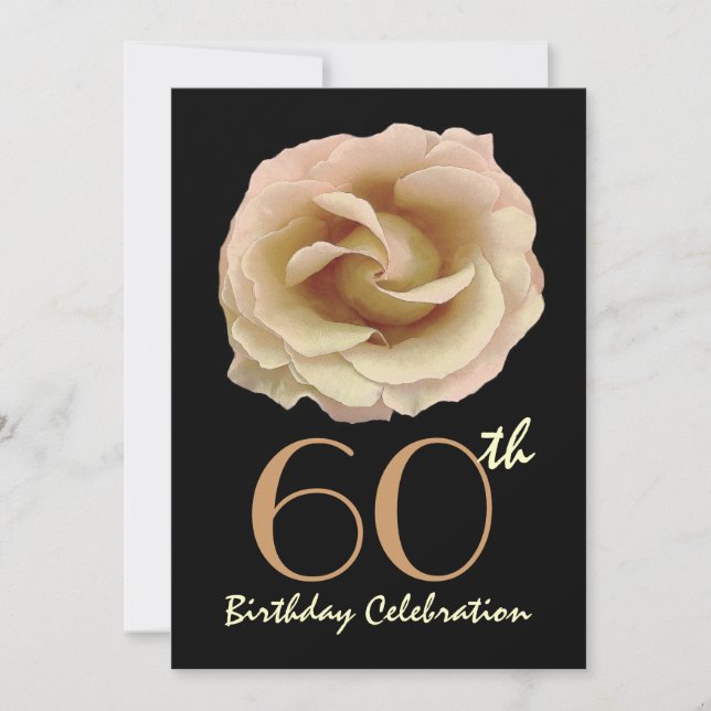 60e anniversaire Invitation Grand Rose d'or (Devant)