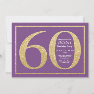 60e anniversaire Invitation Parties scintillant vi