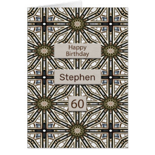 60e anniversaire Mandala Design Abstrait