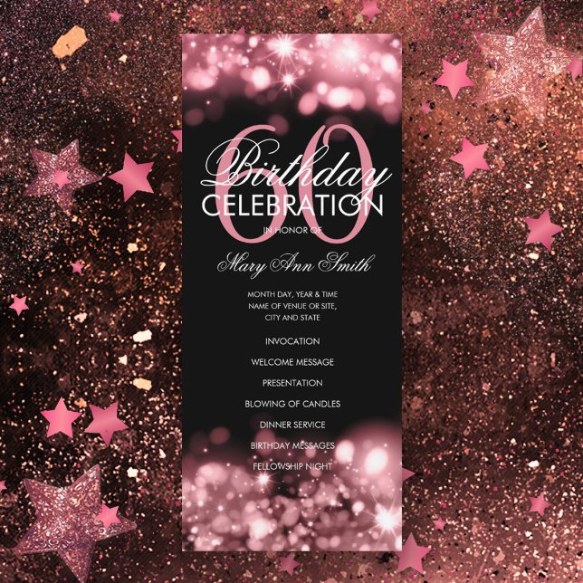 60e anniversaire Programme Glam Lights Rose Gold M (Créateur téléchargé)