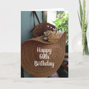 **60e ANNIVERSAIRE** SOUHAITE UNE BELLE Carte FEMM