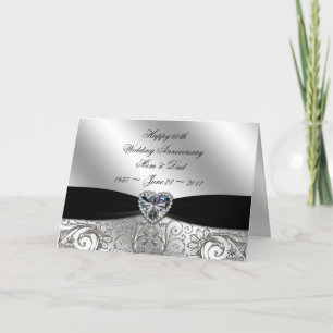 60e Cartes de voeux pour l'anniversaire du Mariage