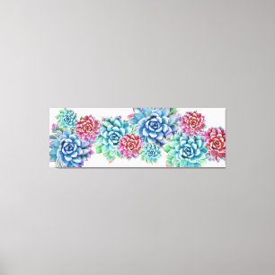 60in x 20in extra large succulent canvas print