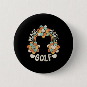 60s 70s Groovy Rainbow Outfit Hippie Lover Peace L 2 Inch Round Button
