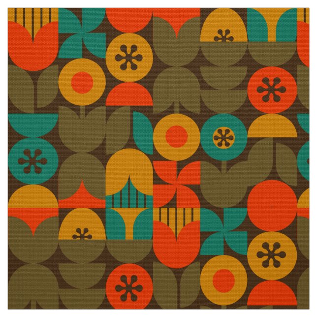 60s 70s nostalgic retro fabric (Swatch)
