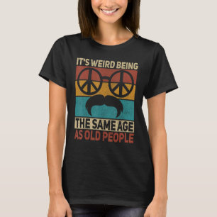 60s 70s Outfit Hippie Dad Birthday Grandpa Fathers T-Shirt