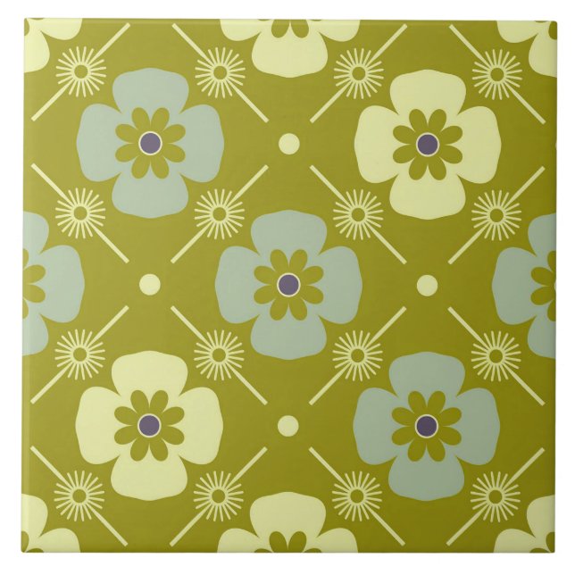 60s 70s retro flower tile (Front)