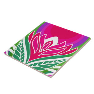 60s 70s retro pattern ceramic tile
