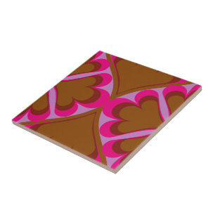 60s 70s retro pattern ceramic tile
