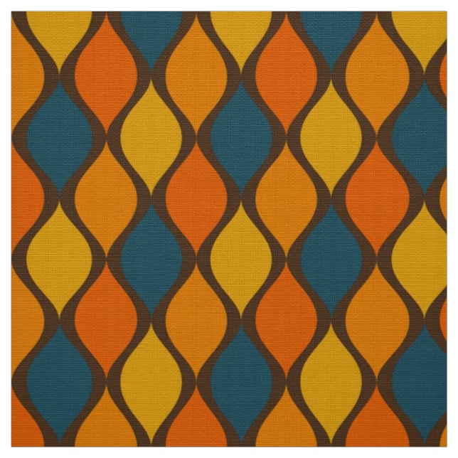 60s 70s retro super colour palette fabric (Swatch)