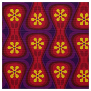 60s 70s yoni styled retro fabric