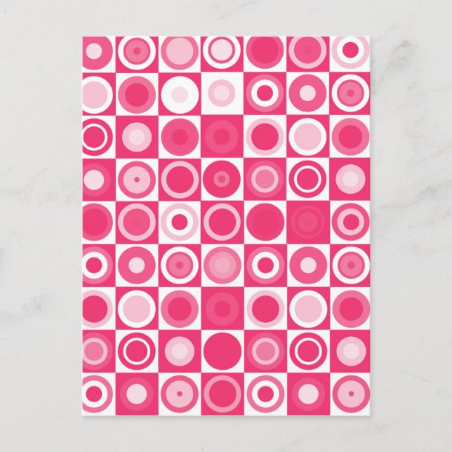 60's Fab Pink Postcard (Front)