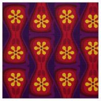 60s les années 70 yoni style tissu rétro