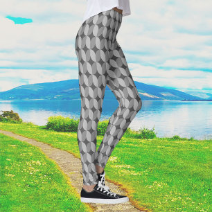 60s Mono Patterned Leggings