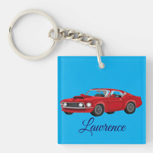 60's muscle car keychain