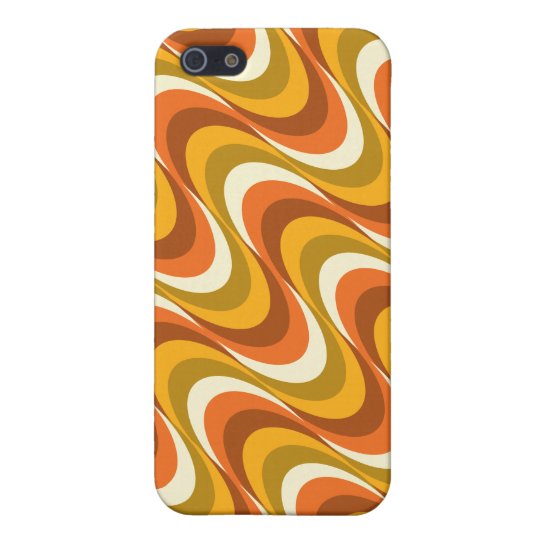 60's orange waves case for the iPhone 5