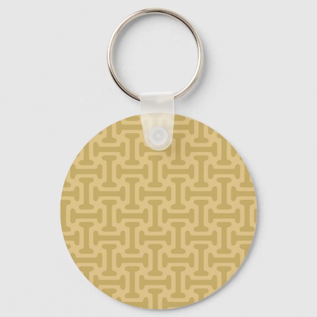 60s Paper Pattern Keychain (Front)