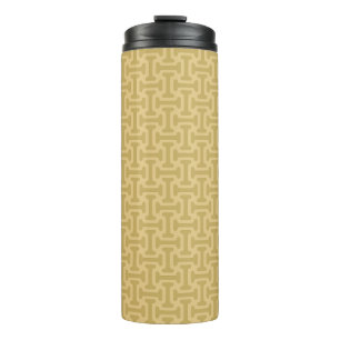 60s Paper Pattern Thermal Tumbler